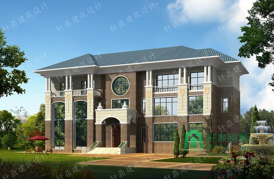 超豪華中式三層自建別墅設(shè)計(jì)圖，軒鼎精品設(shè)計(jì)，含全套詳細(xì)施工圖紙