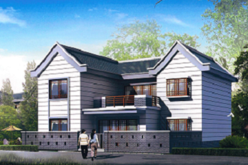 新農(nóng)村改造自建二層別墅設(shè)計(jì)圖，帶小院子，獨(dú)門(mén)獨(dú)戶，經(jīng)濟(jì)實(shí)用