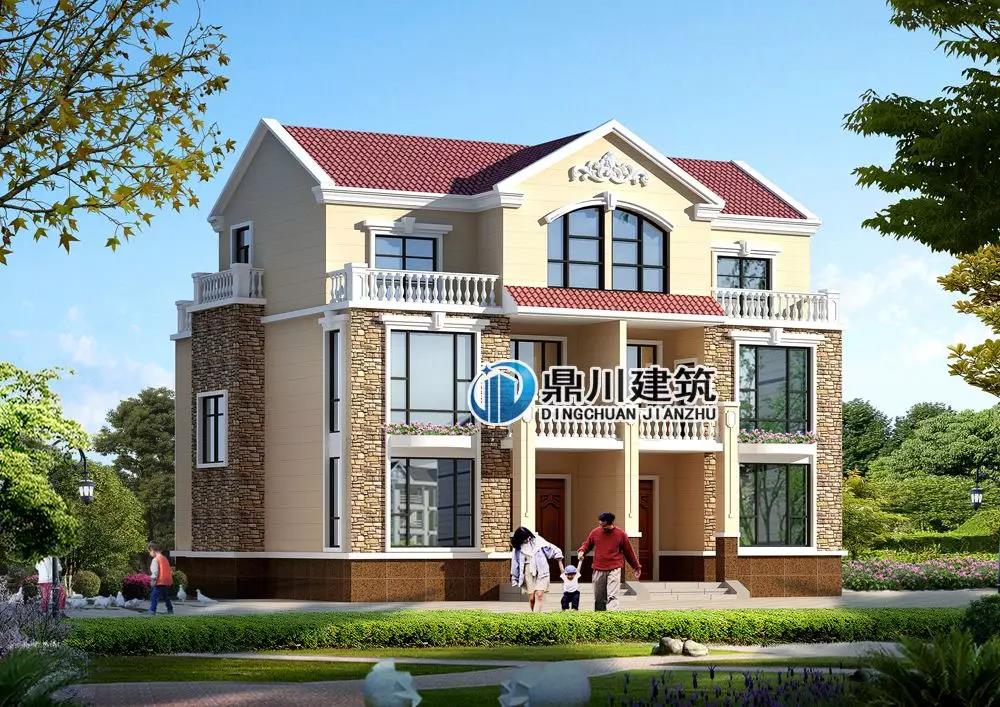 實(shí)用大氣的三層別墅，建房效果羨煞村里人，很受大家歡迎