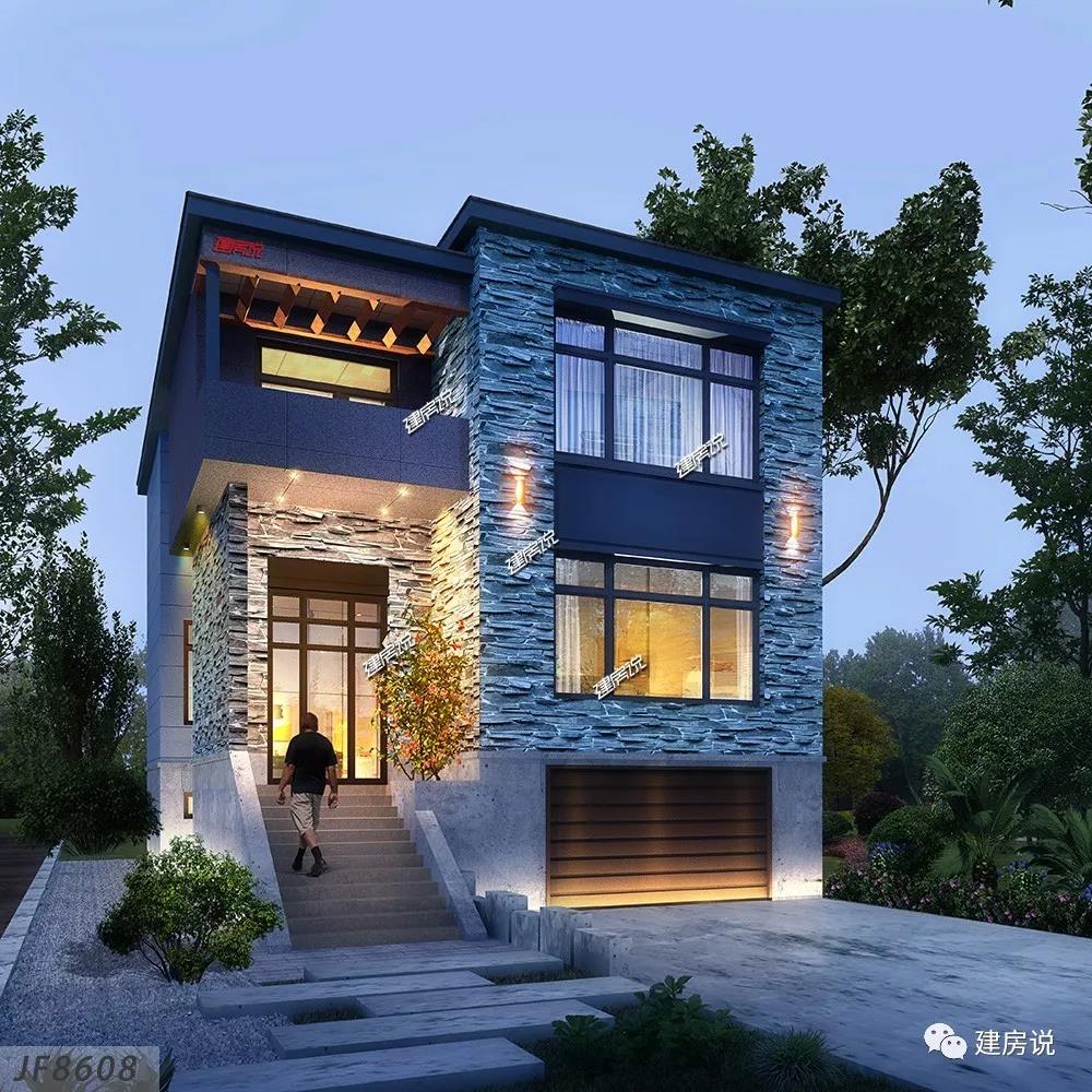 糟了，是心動(dòng)的感覺，這款帶車庫的現(xiàn)代風(fēng)別墅美極了！