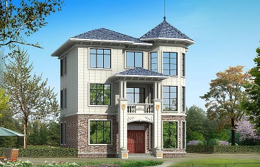 歐式古典三層自建房屋設(shè)計(jì)圖，造價(jià)30萬(wàn)左右，美觀(guān)實(shí)用