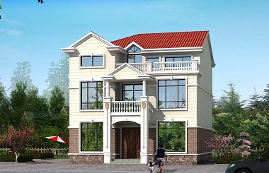 精品兩層半自建房屋設計圖，帶閣樓，大面積露臺，布局完善合理