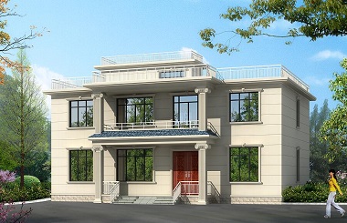 性價(jià)比超高的二層平頂自建房屋設(shè)計(jì)圖，美觀實(shí)用，建房首選