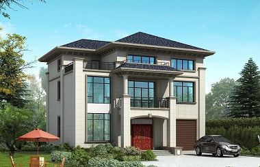 三層新中式自建別墅設(shè)計(jì)圖，14*12m，50萬(wàn)左右建高端別墅