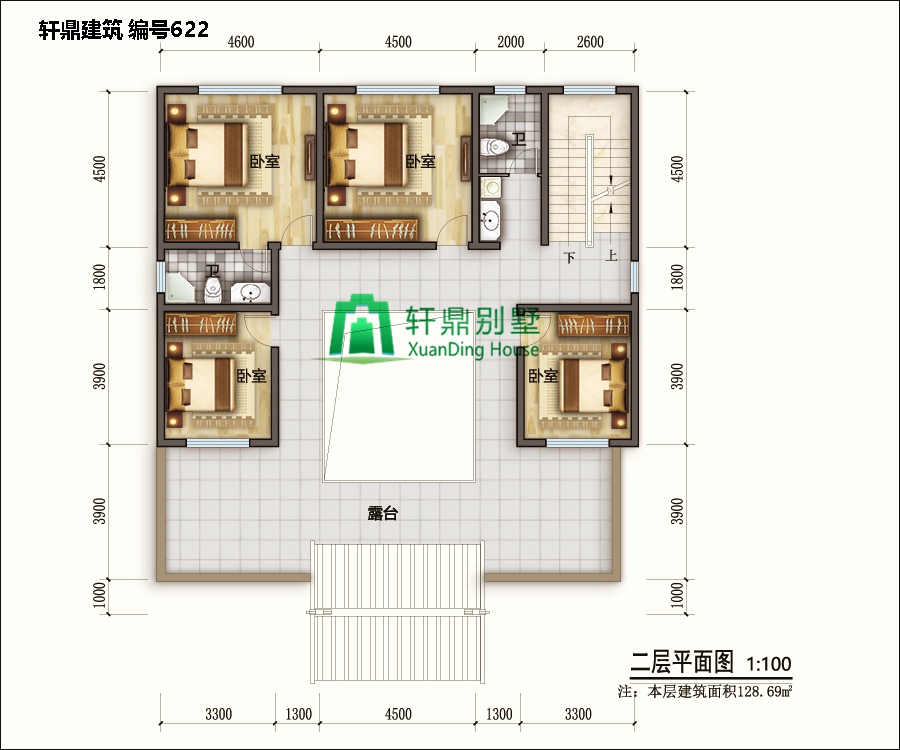 高端帶院中式自建別墅設計圖2.jpg