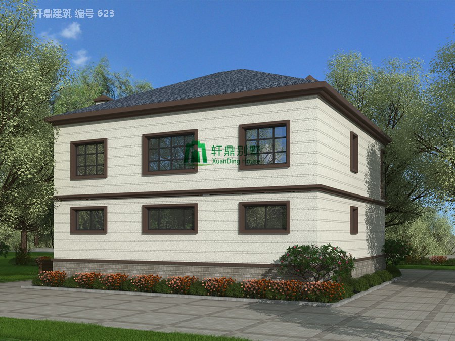 二層田園風(fēng)格自建別墅設(shè)計(jì)圖施工圖3.jpg