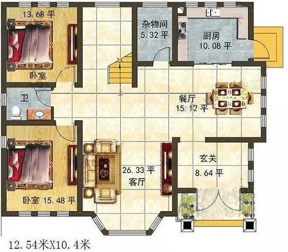 現(xiàn)在很多人都回鄉(xiāng)建別墅了，把整個村子建造的非常美麗!這款二層別墅設(shè)計圖值得看看！