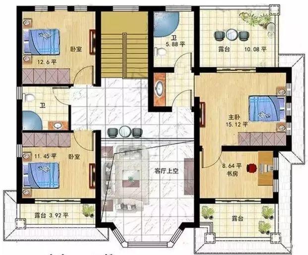 現(xiàn)在很多人都回鄉(xiāng)建別墅了，把整個村子建造的非常美麗!這款二層別墅設(shè)計圖值得看看！