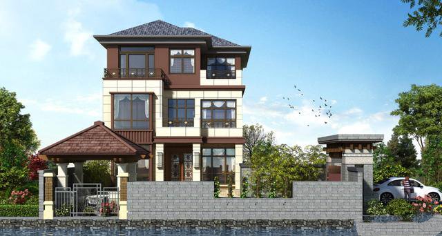 在農(nóng)村是各家各戶的自建房屋，塔樓看上去更有獨立性，樣式也更獨特!