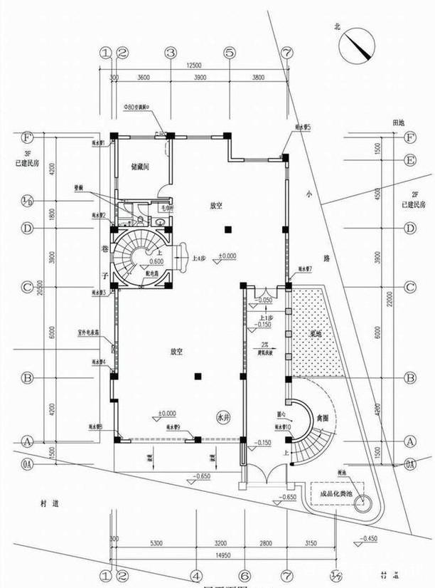 一層完全作為商鋪，二層以上，每層都有大露臺(tái)，是設(shè)計(jì)師給自己老宅精心設(shè)計(jì)的作品，建成之后的效果非常完美!