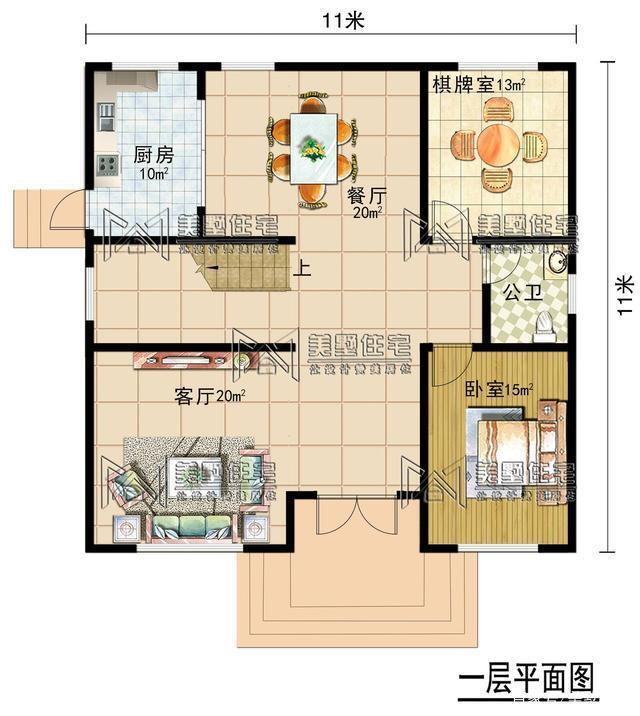 今天就給大家分享一套自建房3層戶型占地只需11米X11米，符合很多地區(qū)農(nóng)村宅基地標(biāo)準(zhǔn)!