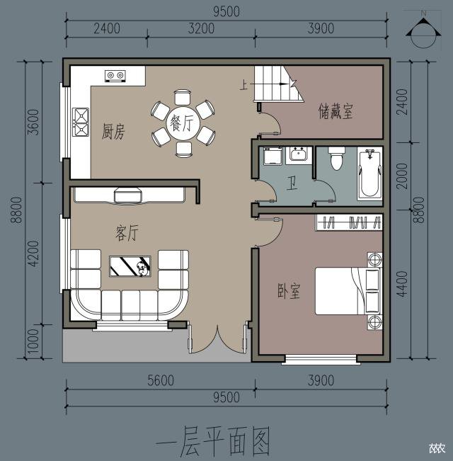 農(nóng)村自建別墅，四房一廳兩層，占地80多平方米，建有小庭院，簡單舒適！