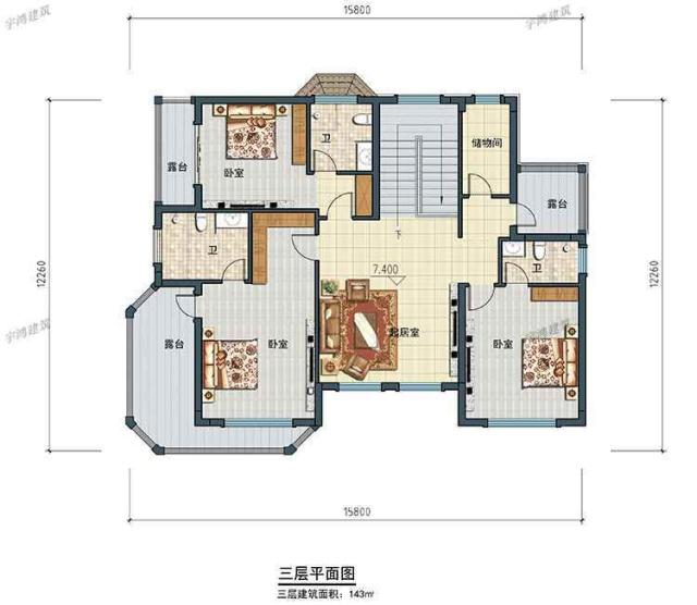 農(nóng)村建房還是要經(jīng)濟實用、布局合理，大方簡約的別墅造型，工整規(guī)劃的結(jié)構(gòu)形式，在農(nóng)村建房的中設(shè)計中相當(dāng)?shù)厥軞g迎