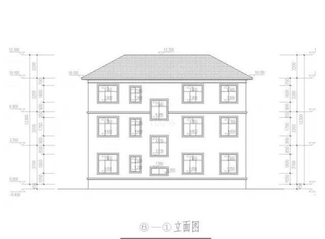 推薦一款三層的自建房，四開(kāi)間的結(jié)構(gòu)這樣的設(shè)計(jì)方案，帶立面效果圖，看起來(lái)更加的直觀(guān)!