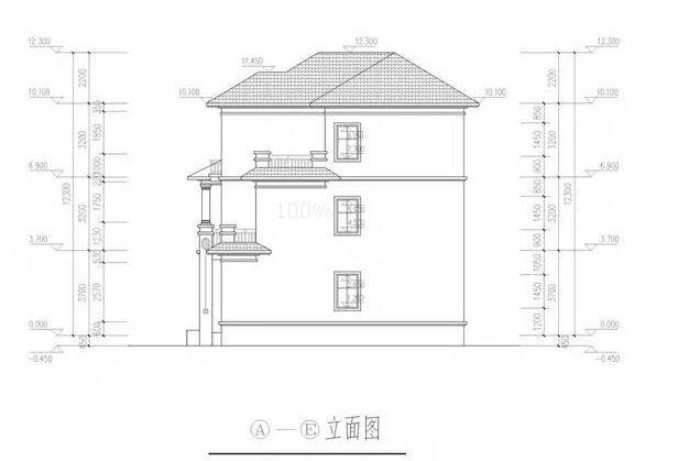 推薦一款三層的自建房，四開(kāi)間的結(jié)構(gòu)這樣的設(shè)計(jì)方案，帶立面效果圖，看起來(lái)更加的直觀(guān)!