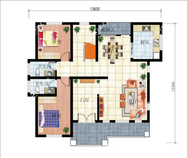 現(xiàn)代風格的自建房，也是新農(nóng)村建設的一大特色，外觀簡約自然又漂亮，如果你想建一棟很特別的住宅，選擇這款戶型準不會出錯。