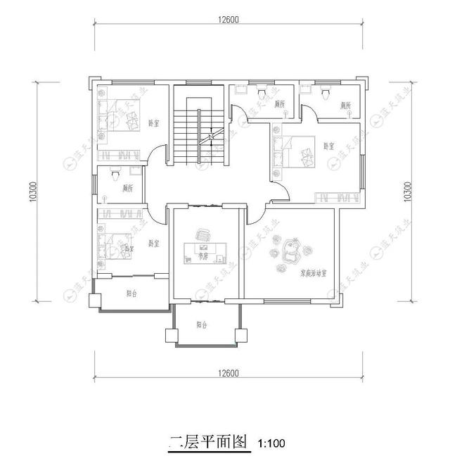 室內(nèi)布局合理實用，空間利用率高，一進門正對神位，符合農(nóng)村生活需求,一座美好的別墅！