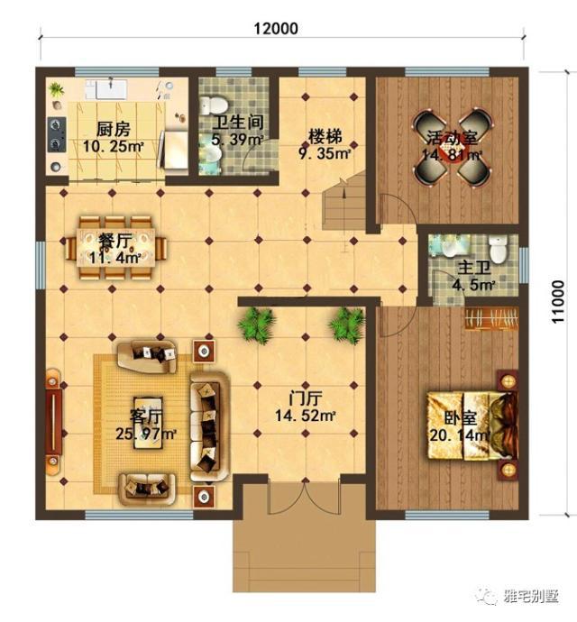 今天給大家?guī)?lái)一款經(jīng)典的歐式風(fēng)格別墅，造型層次豐富，造價(jià)不高，容易建造，外觀整體大氣美觀，建造一棟村里人都會(huì)羨慕。