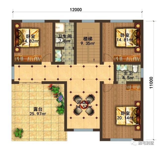 今天給大家?guī)?lái)一款經(jīng)典的歐式風(fēng)格別墅，造型層次豐富，造價(jià)不高，容易建造，外觀整體大氣美觀，建造一棟村里人都會(huì)羨慕。