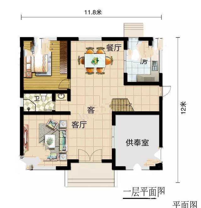 全屋加起來共有八間臥室，最適合農(nóng)村在家常住家庭，即使家中親友姐妹眾多，也有足夠的休息空間。