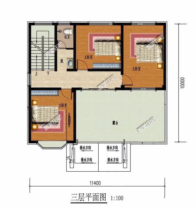 你家的別墅三層帶露臺(tái)設(shè)計(jì)嗎？既有足夠的晾曬空間，又能按照自己需求搭個(gè)玻璃房做花房，想想都很不錯(cuò)呢！
