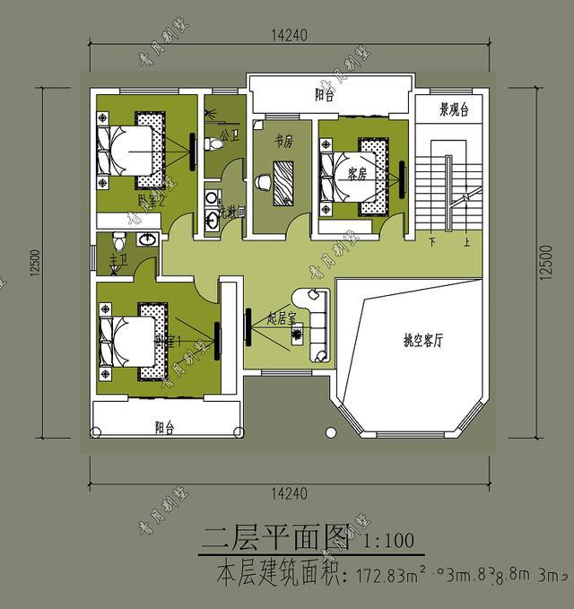 本戶型設(shè)計(jì)漂亮大方，層次分明，不拘一格，外觀大氣上檔次，誰入住誰知道，你值得擁有!