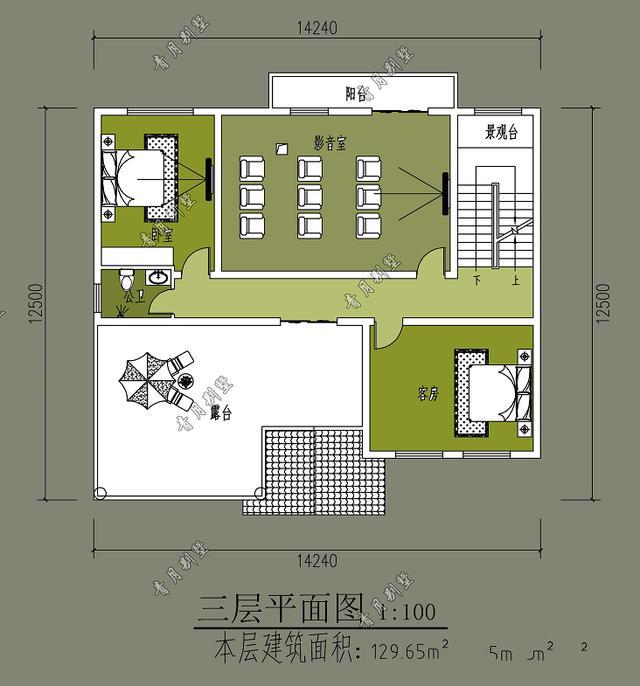 本戶型設(shè)計(jì)漂亮大方，層次分明，不拘一格，外觀大氣上檔次，誰入住誰知道，你值得擁有!