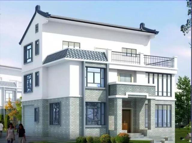 　該建筑具有新的中國風格，采用傳統(tǒng)設(shè)計方法與現(xiàn)代設(shè)計方法相結(jié)合，保留傳統(tǒng)元素中的坡屋頂形式，結(jié)合現(xiàn)代元素中的大玻璃窗。