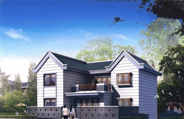在農(nóng)村建房不需要豪華、簡(jiǎn)單實(shí)用、居住舒適，而且可以過(guò)上好的生活。外觀(guān)素雅，色彩明快，房間尺度設(shè)計(jì)恰當(dāng)，空間利用率高，時(shí)代氣息濃郁