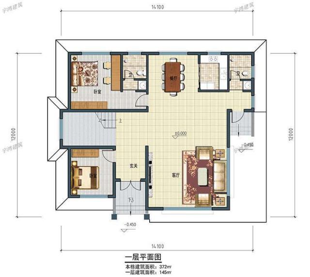房子是必需品，無論如何，一個人一生都必須有一所屬于自己的房子。鄉(xiāng)村別墅設(shè)計方案的首選，這種布局能滿足你的生活！