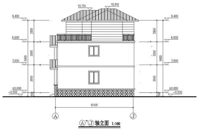 。今天推薦的三層自建房屋占地110平方米。室內(nèi)設(shè)計(jì)包括一個(gè)主房間，一個(gè)農(nóng)具室，一個(gè)消防室和一個(gè)陽(yáng)臺(tái)。這在農(nóng)村地區(qū)是非常必要和實(shí)用的。
