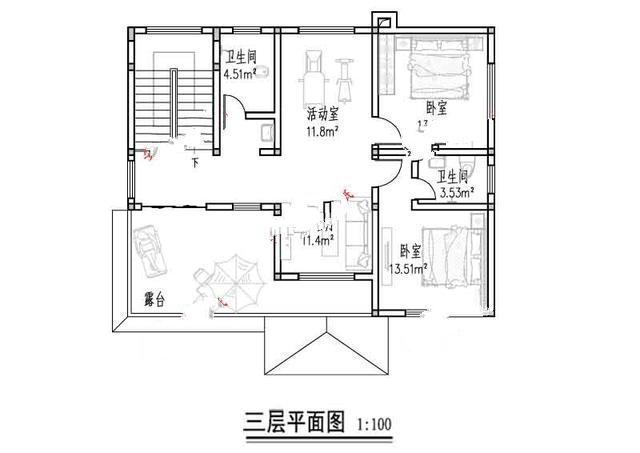 新農(nóng)村二樓半別墅的照片。在鄉(xiāng)下建一座會讓人羨慕的！
