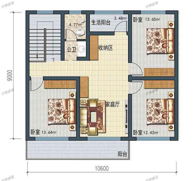 今天，我推薦這種非常大氣和實(shí)用的兩層鄉(xiāng)村別墅類型。建造它不僅能挽回面子，還能讓你更加輝煌。