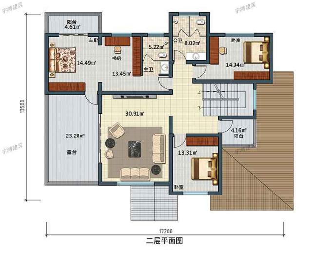 三幅新農(nóng)村自建房屋設(shè)計圖，一幅在家鄉(xiāng)，不用擔心相親。