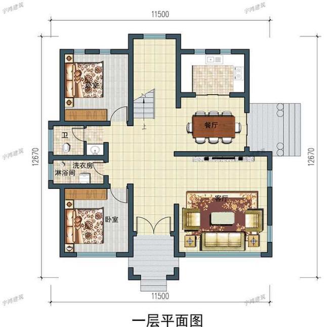 三幅新農(nóng)村自建房屋設(shè)計圖，一幅在家鄉(xiāng)，不用擔心相親。