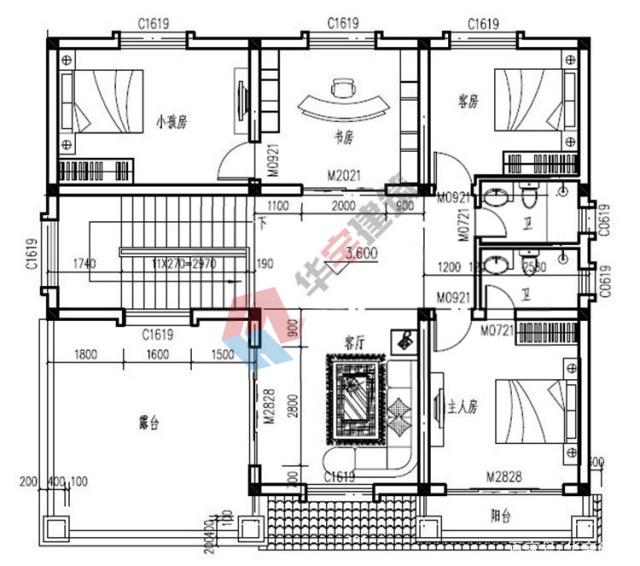 地中海風格的兩層半農(nóng)村自建別墅