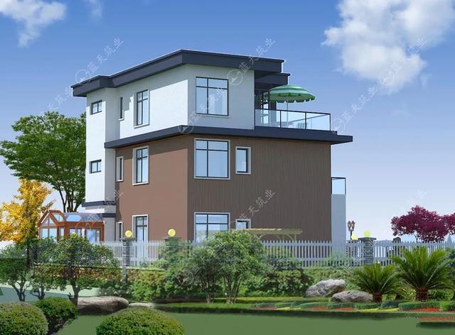 11.3 m x8.5 m新型現(xiàn)代農(nóng)村自建建筑設(shè)計