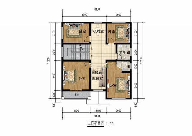 農(nóng)村15萬(wàn)元二層建筑圖