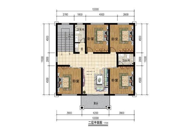 農(nóng)村15萬(wàn)元二層建筑圖