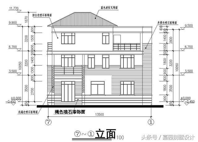 三層別墅設(shè)計圖紙，