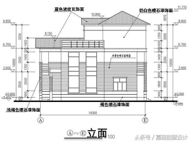 三層別墅設(shè)計圖紙，