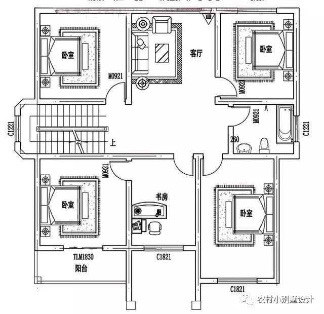 帶車(chē)庫(kù)的現(xiàn)代三層住宅設(shè)計(jì)圖