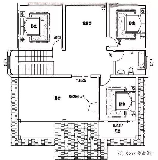 帶車(chē)庫(kù)的現(xiàn)代三層住宅設(shè)計(jì)圖