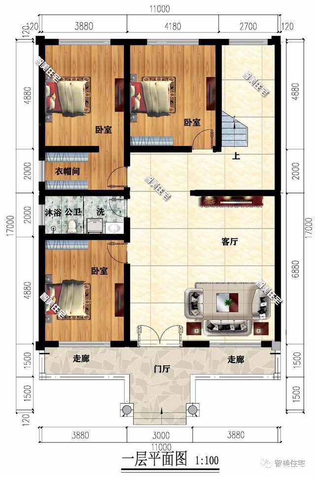 平屋頂?shù)霓r(nóng)村別墅設(shè)計