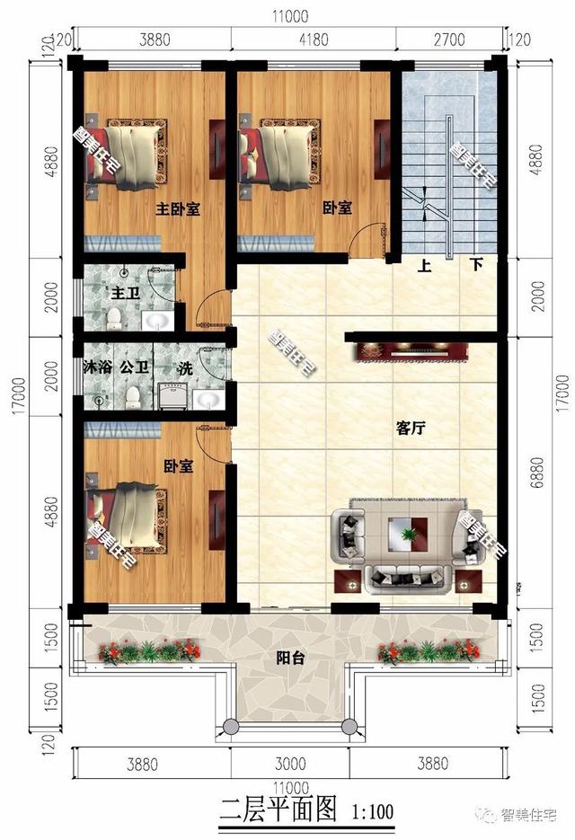 平屋頂?shù)霓r(nóng)村別墅設(shè)計