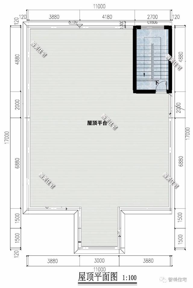 平屋頂?shù)霓r(nóng)村別墅設(shè)計
