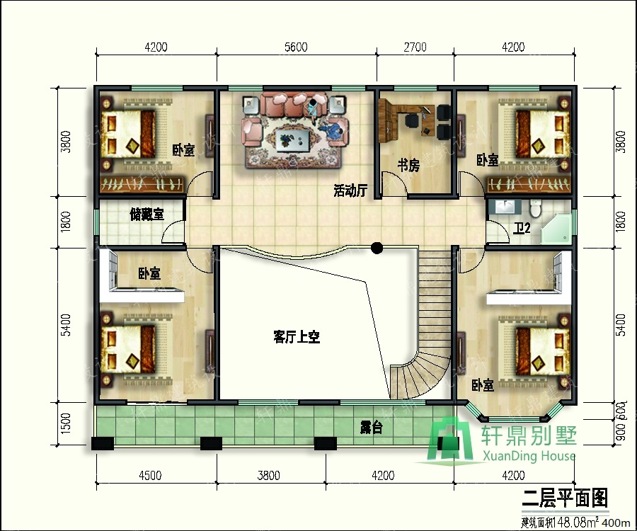 二層自建房屋設(shè)計圖