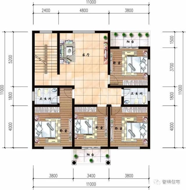 中式和簡歐式設(shè)計的別墅