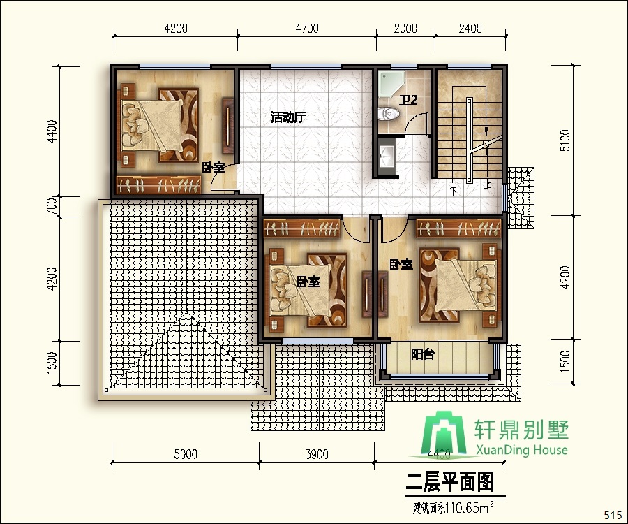 豪華二層別墅設(shè)計(jì)圖