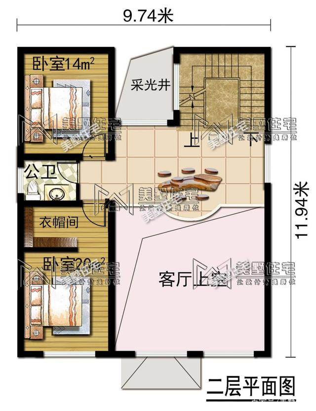 4層帶車庫的小洋樓設計